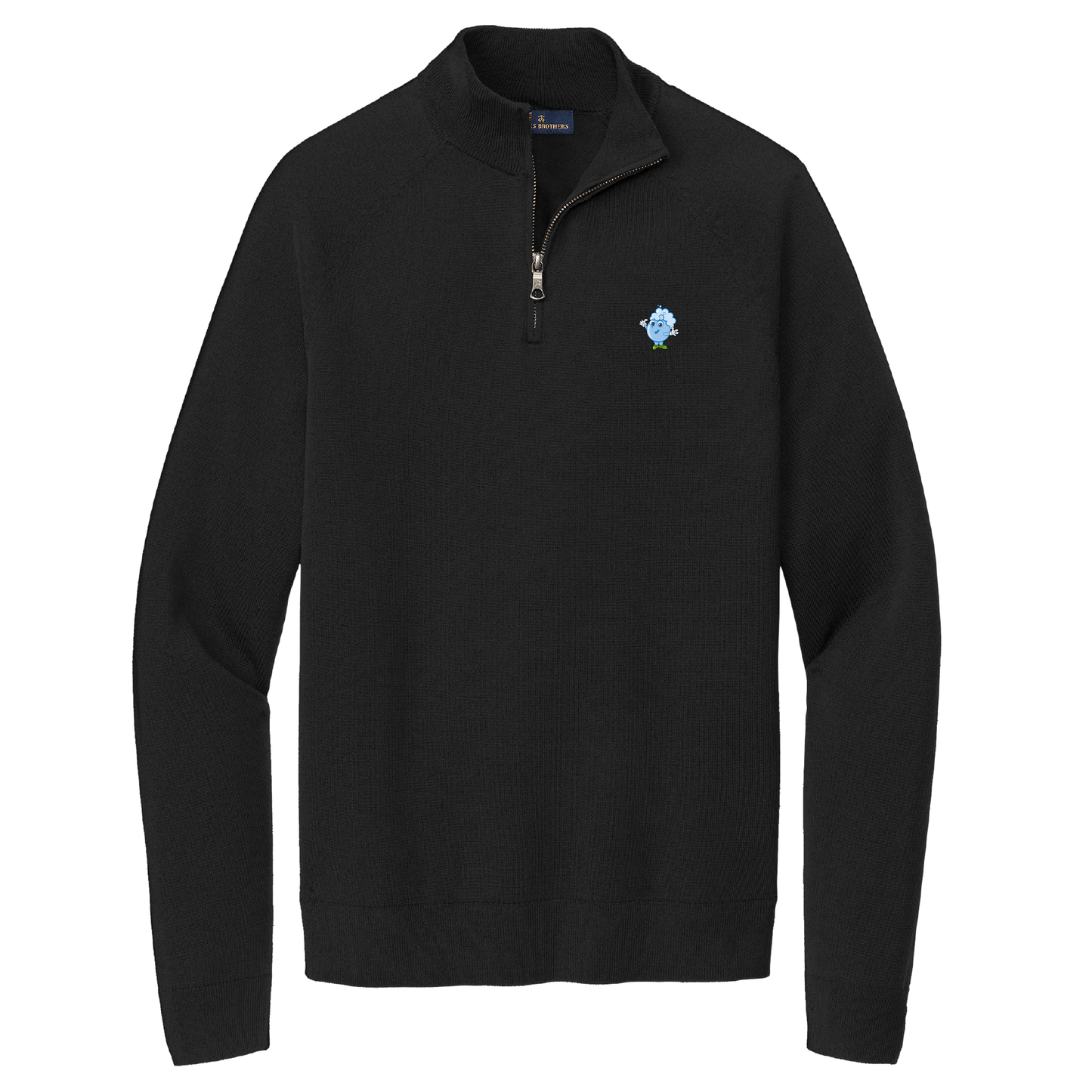 Brooks Brothers® Cotton Stretch 1/4-Zip Sweater BB18402 (Embroidery)