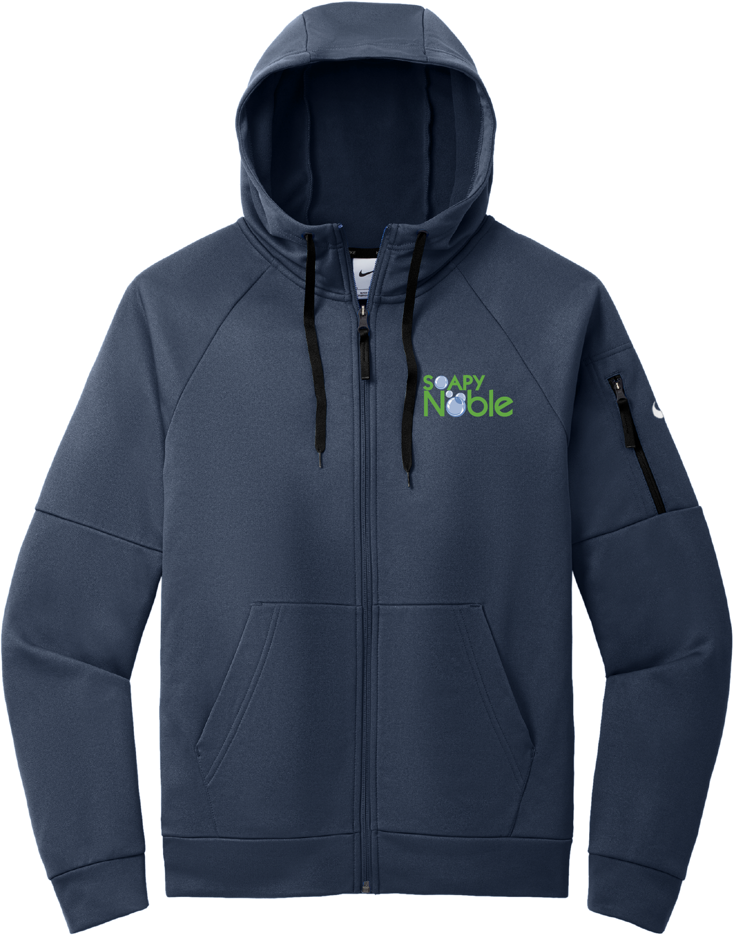 Nike Therma-FIT Pocket Full-Zip Fleece Hoodie NKFD9859 Embroidery