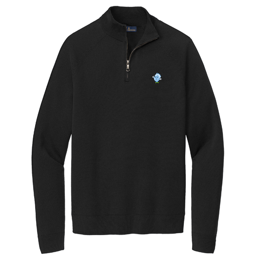 Brooks Brothers® Cotton Stretch 1/4-Zip Sweater BB18402 (Embroidery)