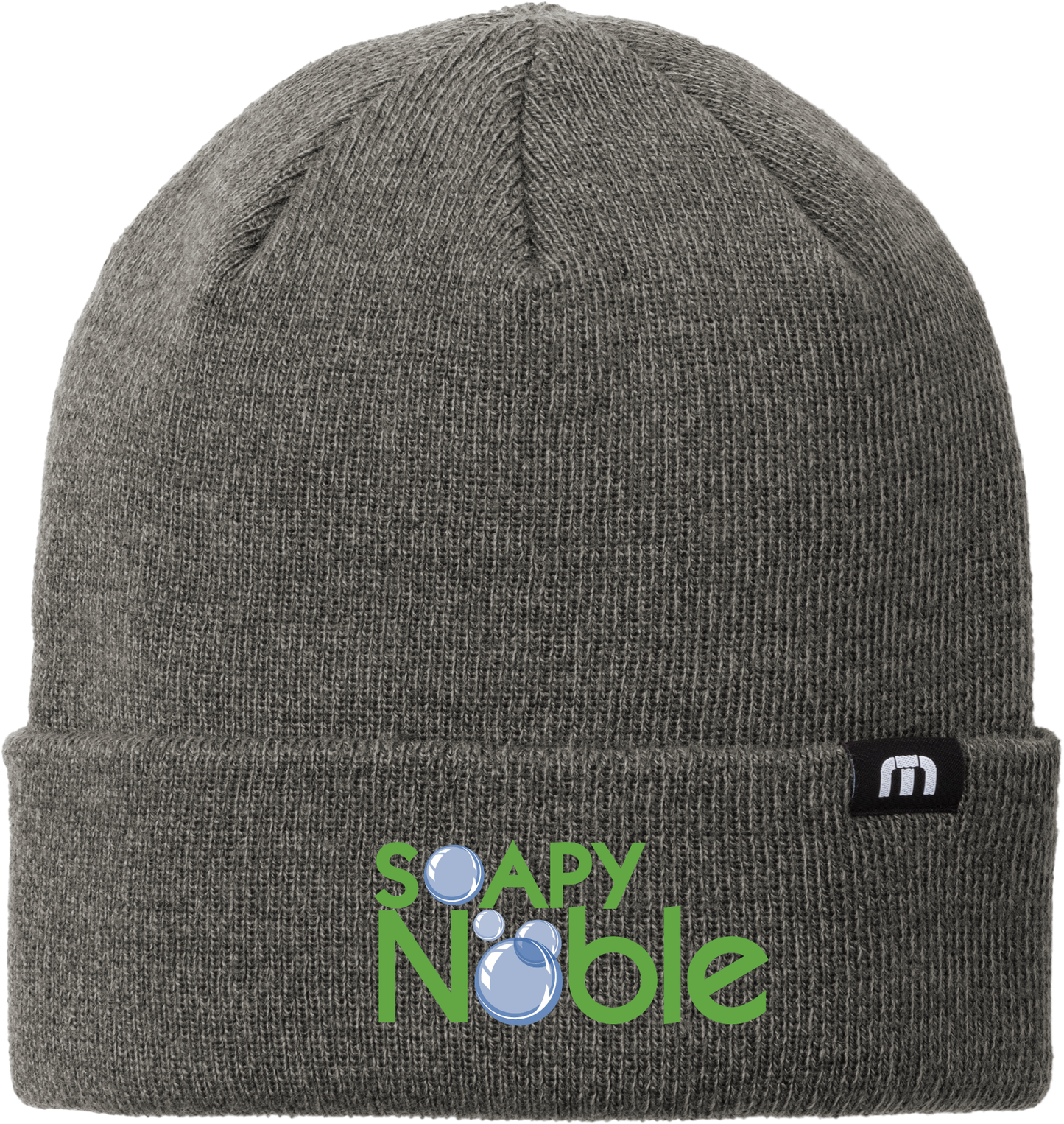 TravisMathew Solid Cuffed Beanie TM1MY394 Embroidery